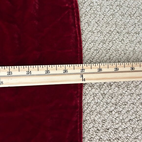 Reformation Dress Albi Velvet Smocked Mini Red/Burgundy Holiday Festive SZ XL - Picture 10 of 10